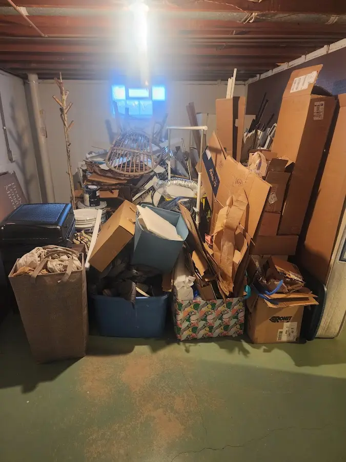 Roll-off dumpster container at job site for 20 Yard Dumpster Rental in Montevallo